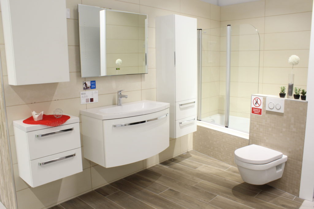 sauberes und desinfiziertes Badezimmer